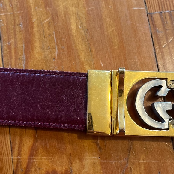 GUCCI 1970\'s Leather Gold tone/Silver Tone Belt main image 7